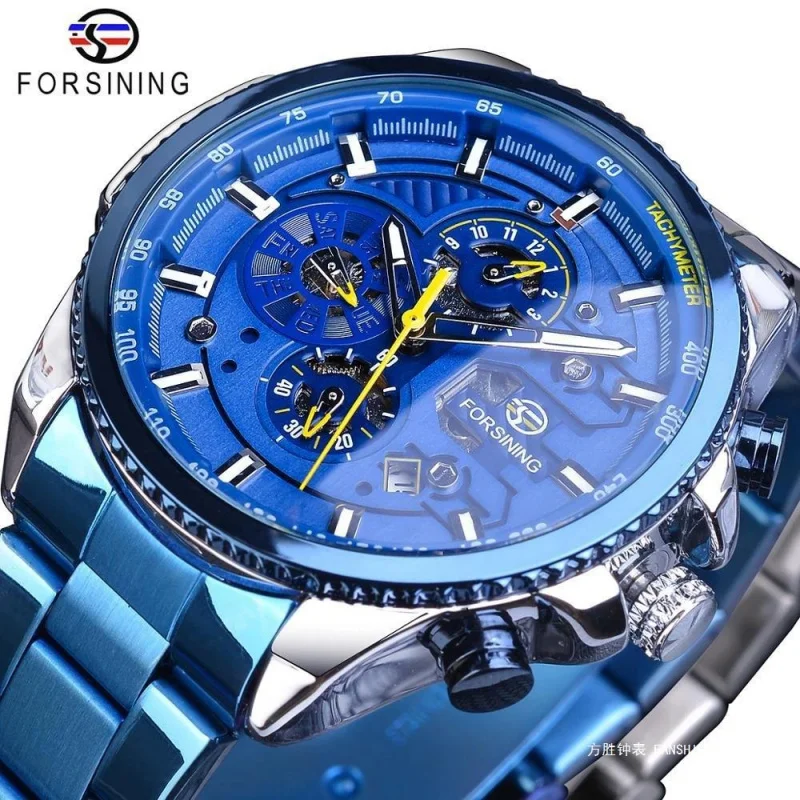 

Official brand free shippingMultifunctional Men's Sports Luminous Calendar Automatic Mechanical Watch