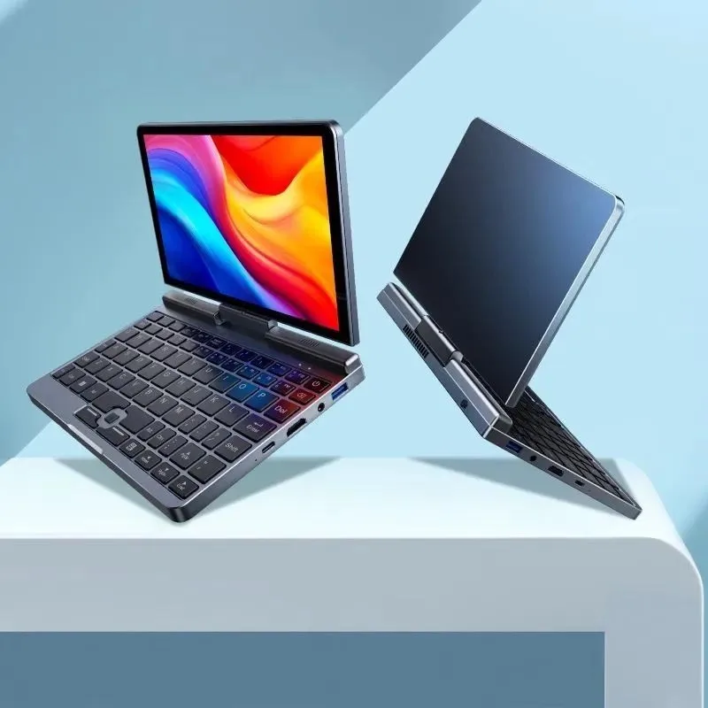 

Handheld laptop 8 inch mini portable pocket touch screen office design