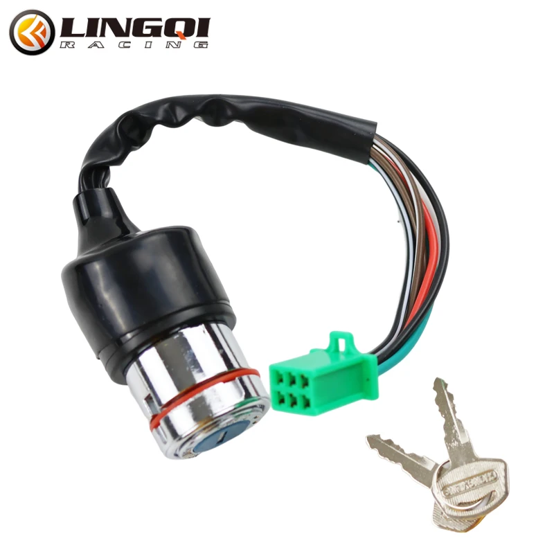 

Universal Motorcycle Part 6 Wire Electric Ignition Switch Lock Key For Most Dirt Bike ATV UTV