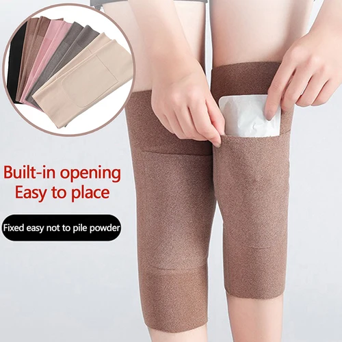 겨울 따뜻한 무릎 패드 다리 지지대, 통증 및 관절 통증용 범용 무릎 패드, 부드럽고 편안한 열 유지, 1 쌍  Best5