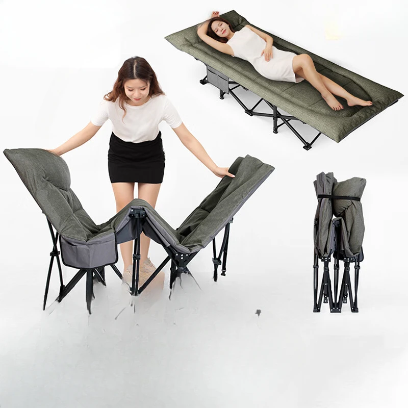 NEW Single person portable multifunctional lunch bed marching bed