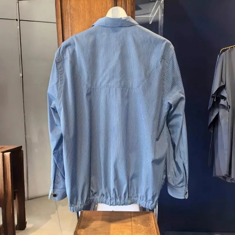 25-piece striped shirt jacket loose and casual shirt versatile long-sleeved top