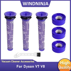Pre-Filter and Post- Filter Kit Accessories For Dyson V7 V8 Cordless Vacuum Cleaner Pre Filter + HEPA Post-Filter Replacement