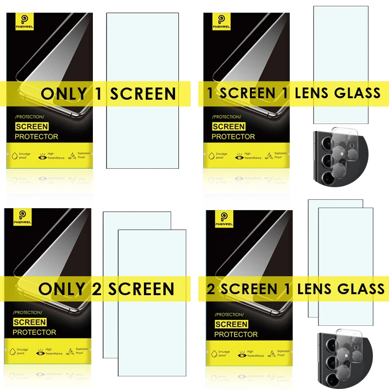 Oleophobic Protective Glass For Samsung Galaxy S24 Ultra Anti Glare Screen Protector For Galaxy S24 Plus Tempered Glass Cover