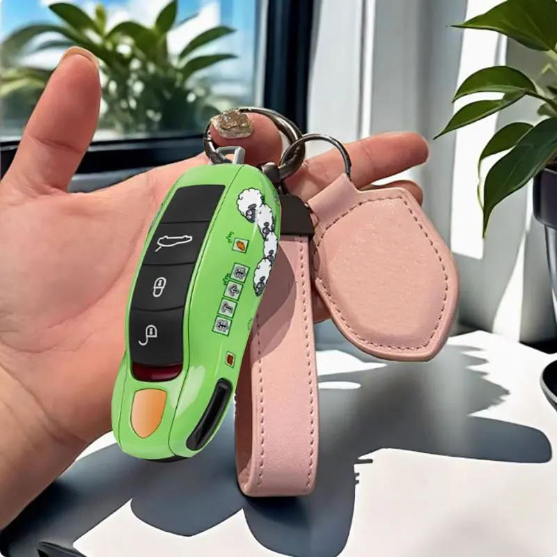 

Fine Plastics Car Remote Key Case Cover Protection Shell for Porsche 718 Cayenne Panamera 911 Macan Cayman Taycan Boxster
