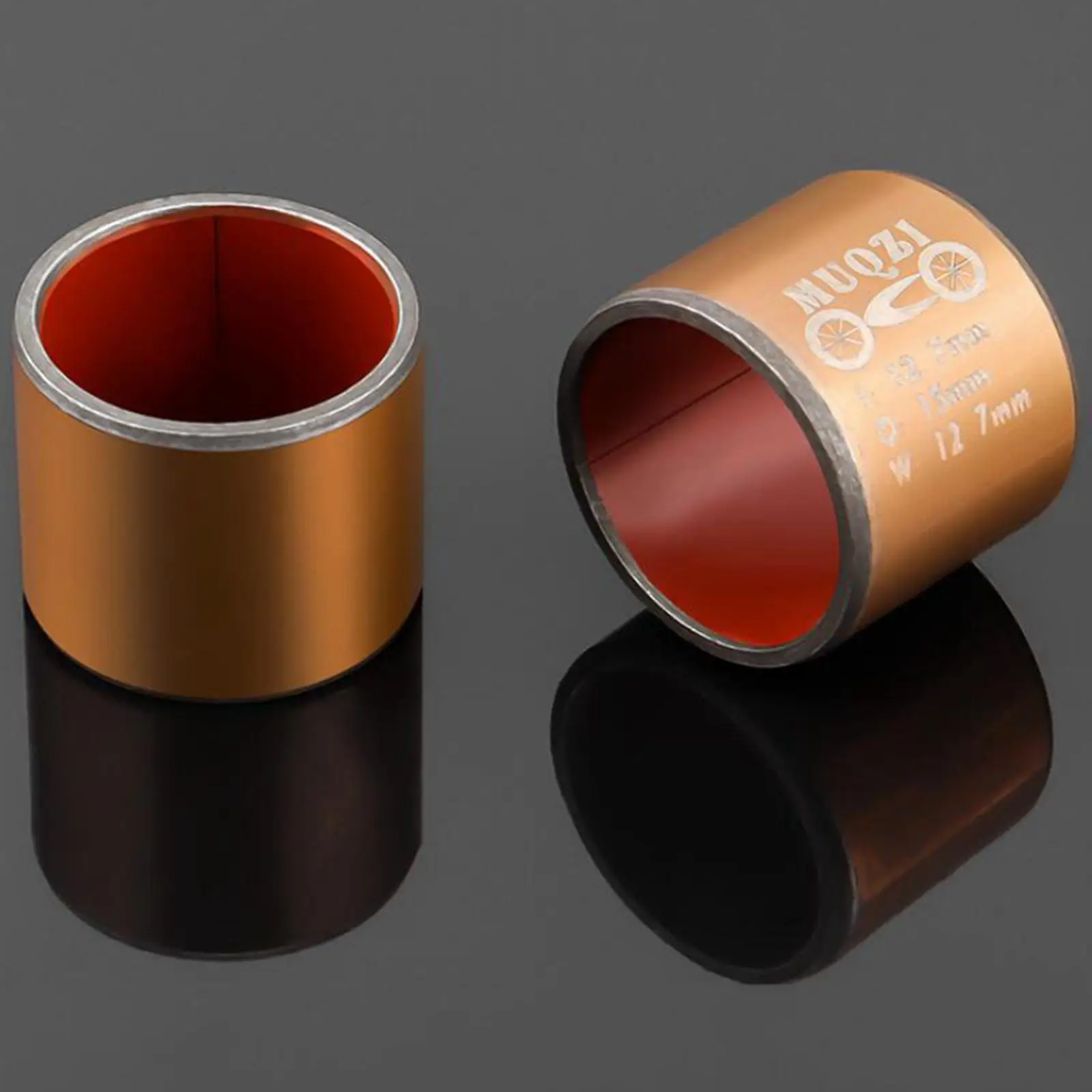 MTB Rear Shock Absorber Bushing DU Tube Composite Material Rust Proof CNC Fine Workmanship 12.7mm Inner Diameter for Bicycle DIY