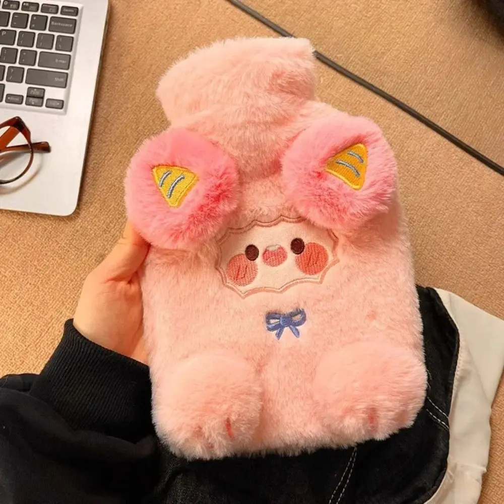 Kawaii لطيف كيس الماء الدافئ الكرتون خروف نمط زجاجات الماء الساخن آمنة مكافحة السمط ملء المياه زجاجة اليد والقدمين