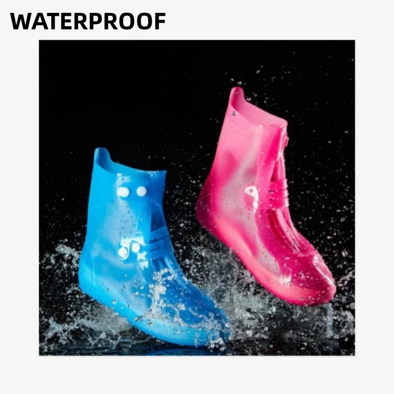 

Outdoor Waterproof Anti-Slip Rain Shoes Cover Men Women Rain Proof Protection Wear Resistant Light Rain Boots Shoes Protectors