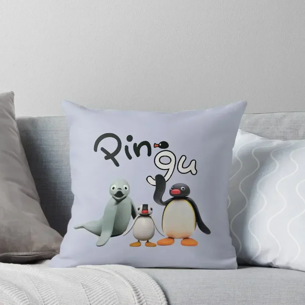 

Pingu, Robby, and Pinga ORIGINAL Throw Pillow pillowcases for sofa cushions Pillow Cases Decorative pillow