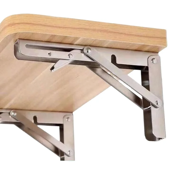 Stainless Steel Folding Triangle Bracket Wall Storage Rack Multi-Functional Partition Table Load-Bearing Support Layer Board