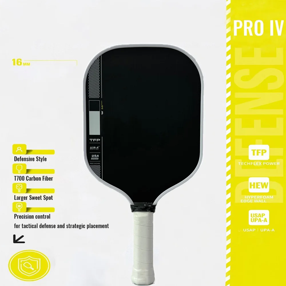 

S-Pro IV Pickleball Paddle OEM Gen 4 TFP Foam Core T700 Carbon Fiber