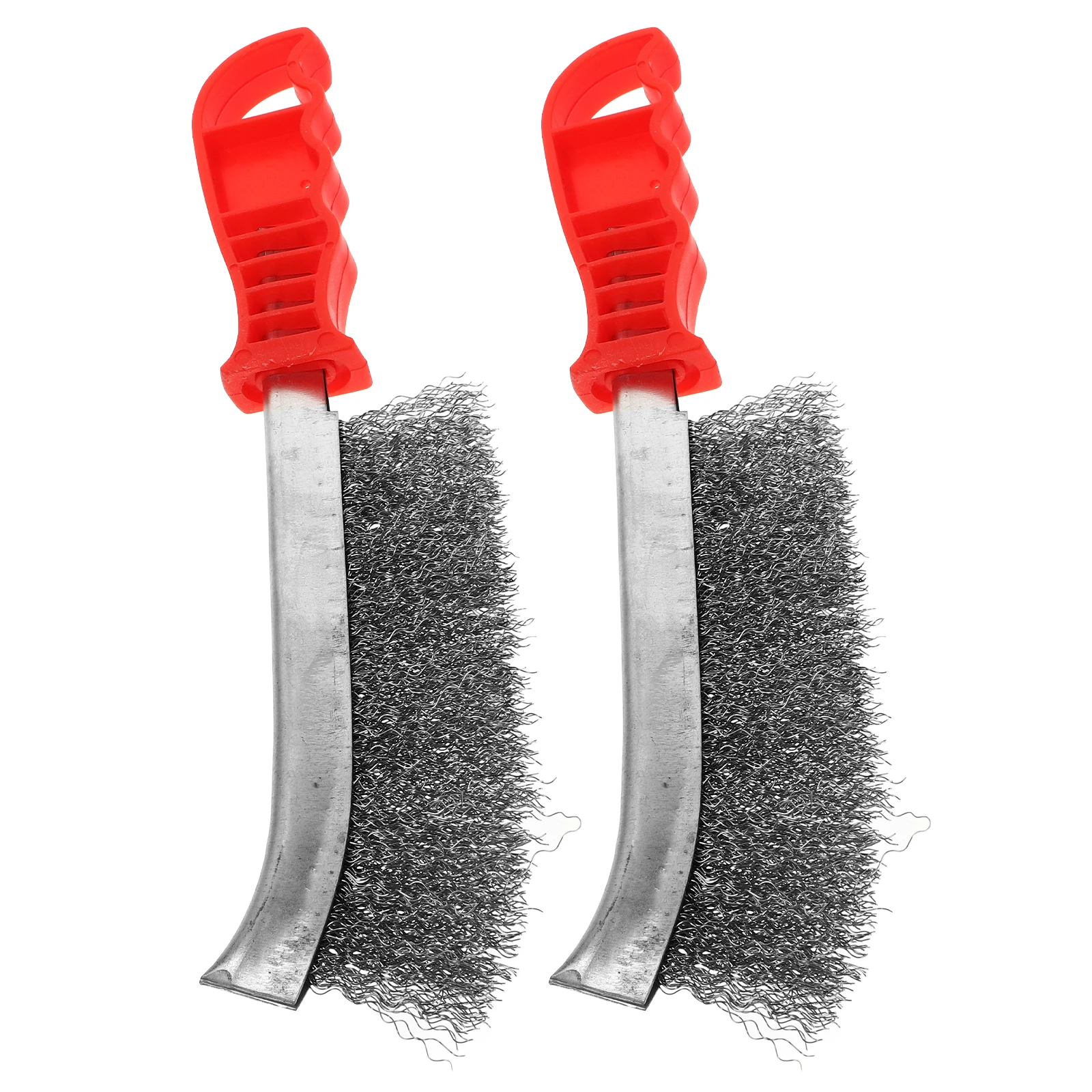 

2 Pcs Rust Brush Steel Grill Wire for Cleaning Brushes with Scraper Paint Removal