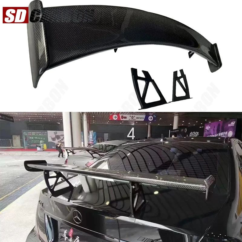 

For Mercedes Benz C Class W205 W204 C43 C63 Carbon Fiber Spoiler Tail fins Rear Trunk Spoiler Guide Wing Rear Wing Car Accessori