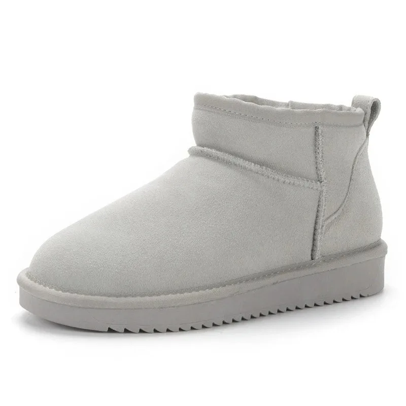 Nieuwe collectie echt leer Australië Klassieke dames mini-sneeuwlaarzen Dames koeienleer enkellaarzen Winter damesschoenen