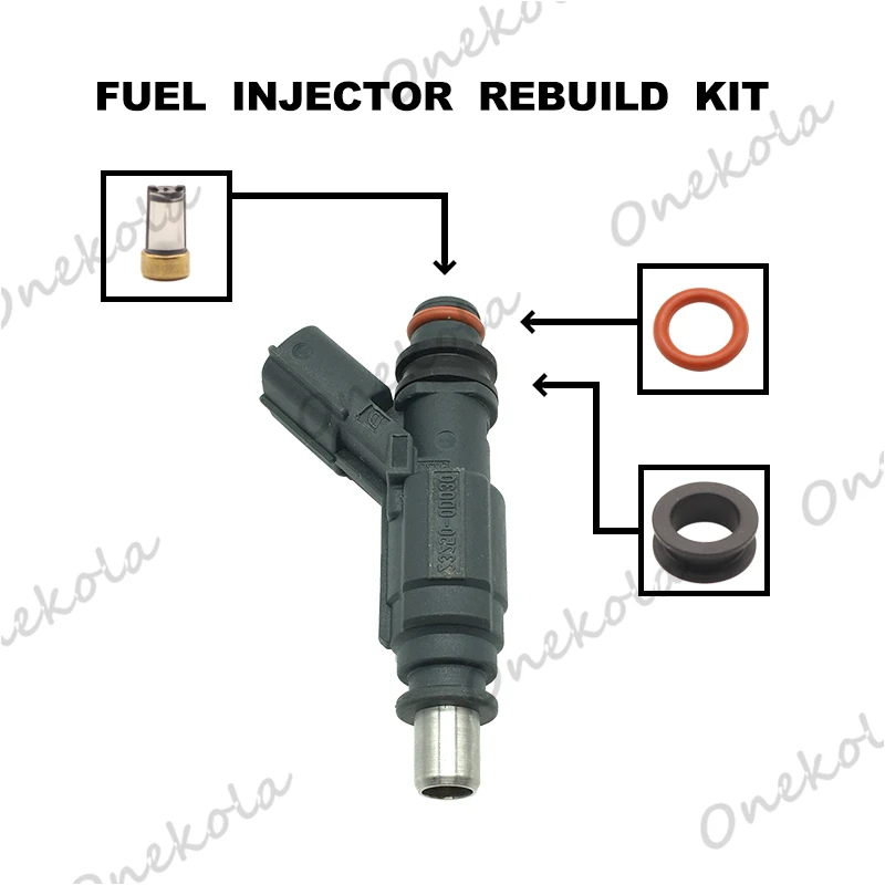 Fuel Injector repair kit Orings Filters for Toyota Corolla ZZE12 E141 ZZE150 Avensis ZZT25 23250-0D030