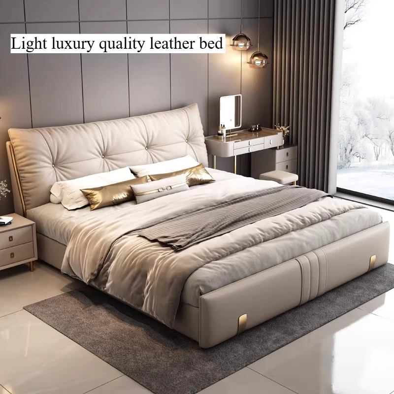 

Modern Upholstered Bed Frames Queen White Bedroom Luxury Bed Frames Wood Full Size Muebles Para El Hogar Home Accessories