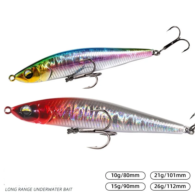 

Sea Yolo Long Throw Lure Sinking Pencil Bait Fake Bait Sniper Sniper Crossmouthed Perch Reflective Fish Fishing aaccessories