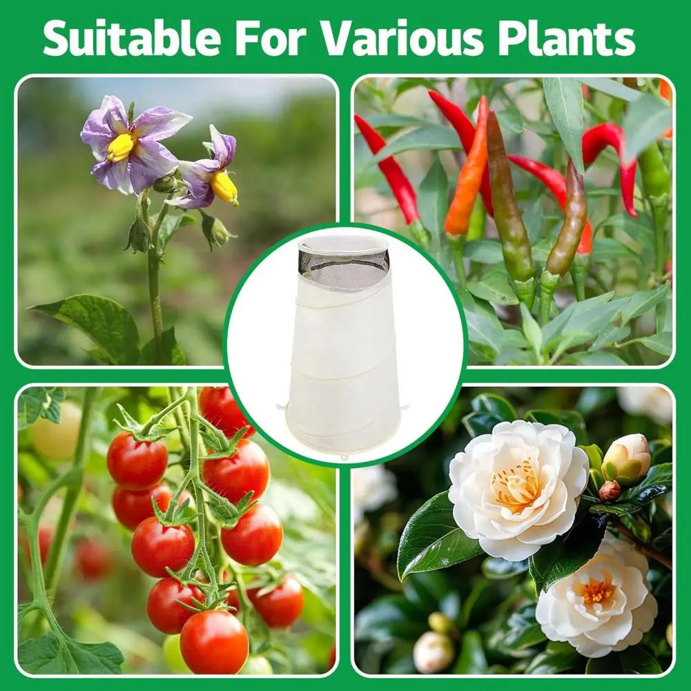 

Pop-up Plant Cover Foldable Plant Cone Winter Rose Collars for Frost Protection Pop-up Plant Protector Cones with for Garden