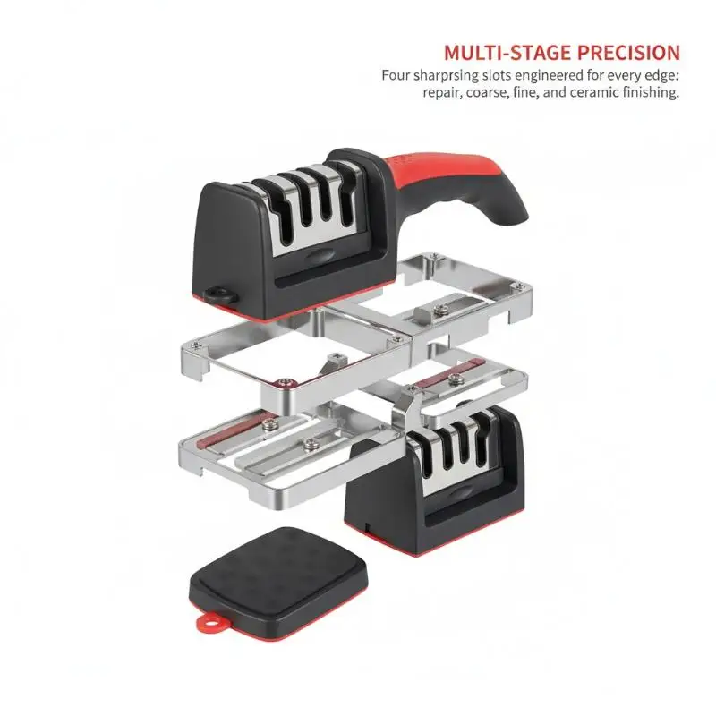 1-Pack Knife Sharpener Tool - Super Bowl Prep Edge Maintenance For Slicing Meats & Vegetables