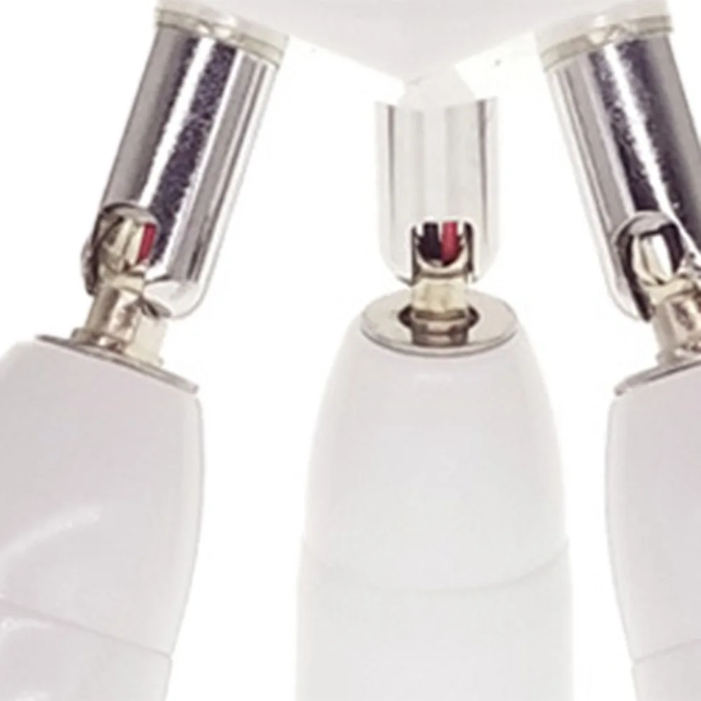 360 Degree Rotation E27 Light Bulb Socket Adapter 85-265V 3 in 1 E27 Lamp Socket Adapter E27 Splitter Socket Adapter Indoor Use