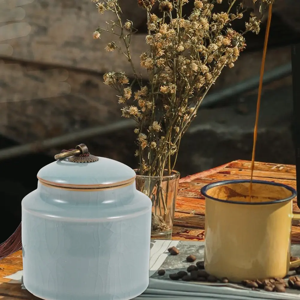 2pcs-ceramic-storage-jars-with-airtight-sealed-lids-dustproof-moistureproof-insectproof-for-honey-tea-coffee-dried-fruit-food
