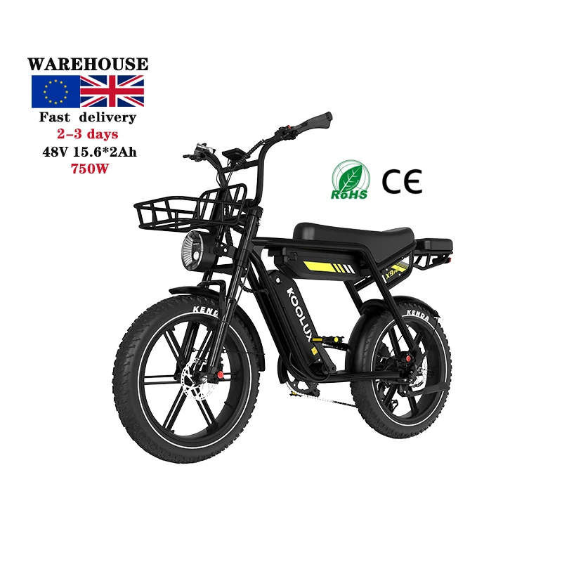 الاتحاد الأوروبي المملكة المتحدة مستودع الجبل الدهون الإطارات Ebike 500 واط 48 فولت 15.6*2AH Koolux X9P Fatbike الفرامل الهيدروليكية مصنع الدراجة الهجينة الكهربائية