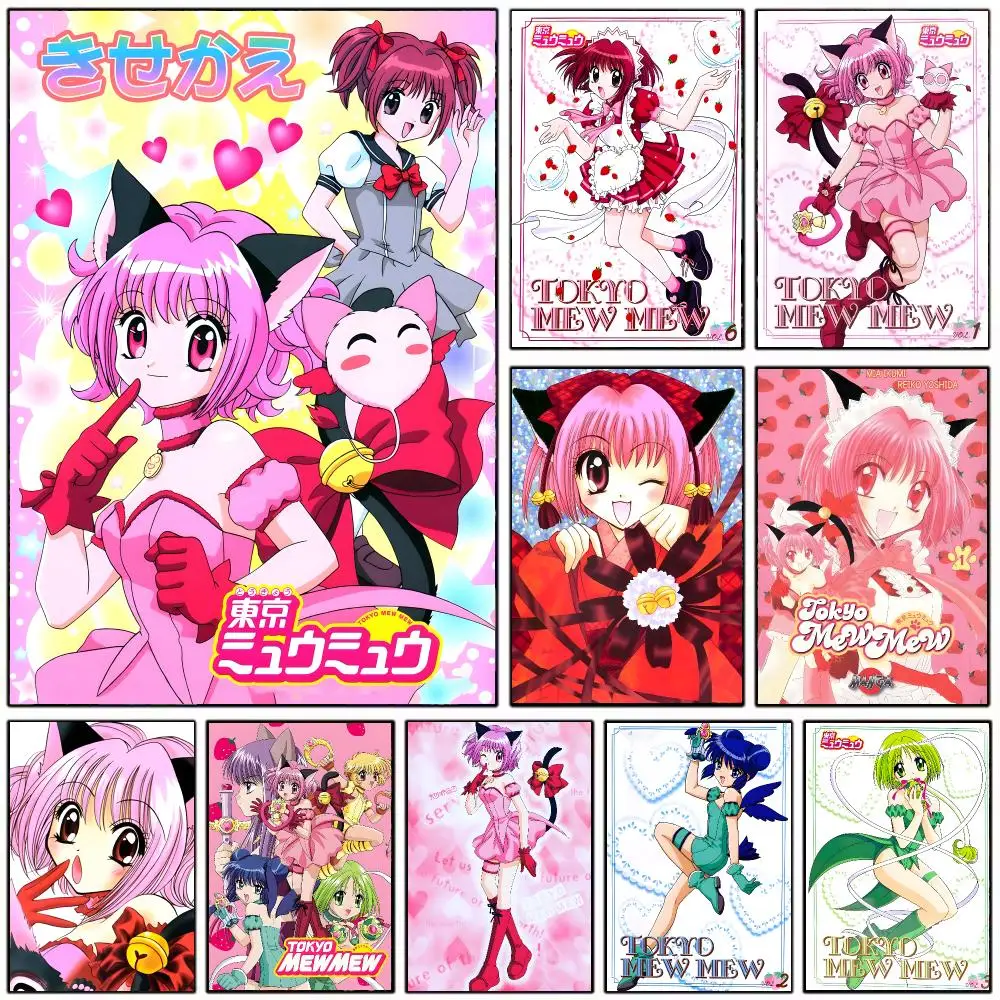 Classic Japanese Anime Tokyo Mew Mew Poster Modern Home Decoration Interior Design & Contemporary Wall Art Collection