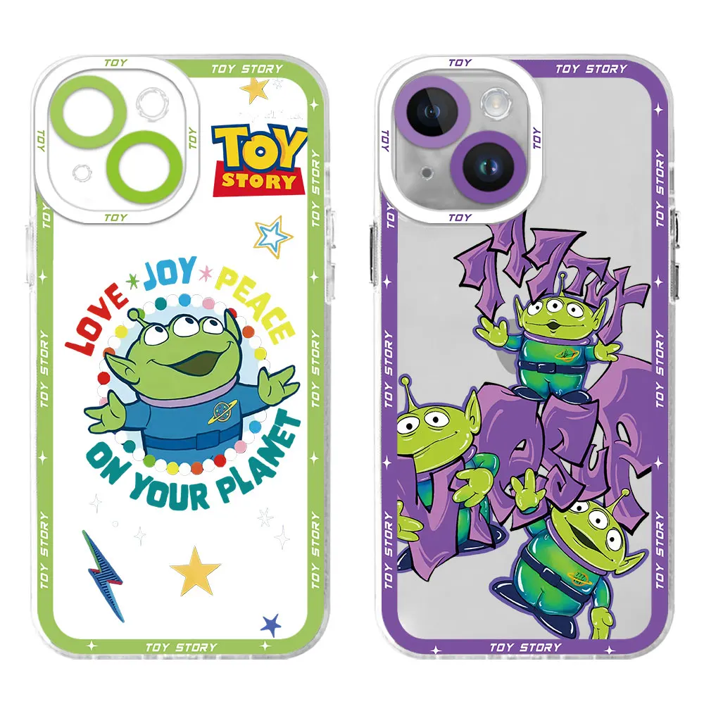 Toy Story Aliens Case for Redmi 10C 12C 9C 9T 9 12 10 9A 10A 13C Transparent Soft Capa Funda TPU Cover