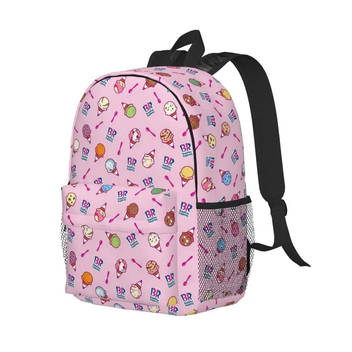 Baskin Robbins Ice Cream Backpack Student Boys Girls BookBag Men Women School Bag Laptop Shoulder Bags