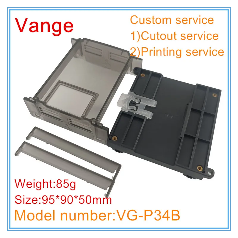 Vange PLC project box 95*90*50mm ABS plastic enclosure device housing