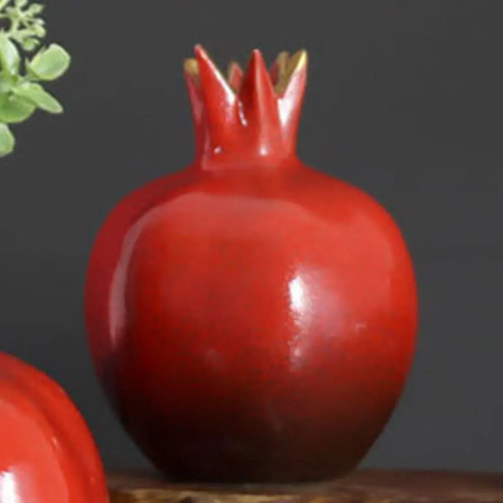 

Clear Glass Pomegranate Vase Sufficient Capacity Home Flower Container for Dried Fresh Bouquets Office Desk Decoration