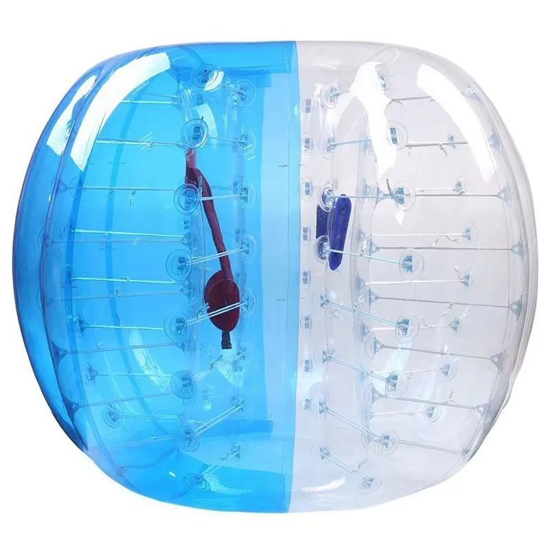 Hot Selling Adult PVC 1.5m Body Zorb Bumper Ball Suit Inflatable Bubble Football Soccer Ball With Colored Dots