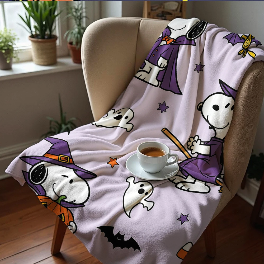 Halloween 2026 Neue Niedliche Snoopy Ultra Weiche Sherpa-Fleece-Decke Flauschige Warme Halloween-Kuscheldecke für Sofa Couch Geschenk Ganzjährig – Detail 4