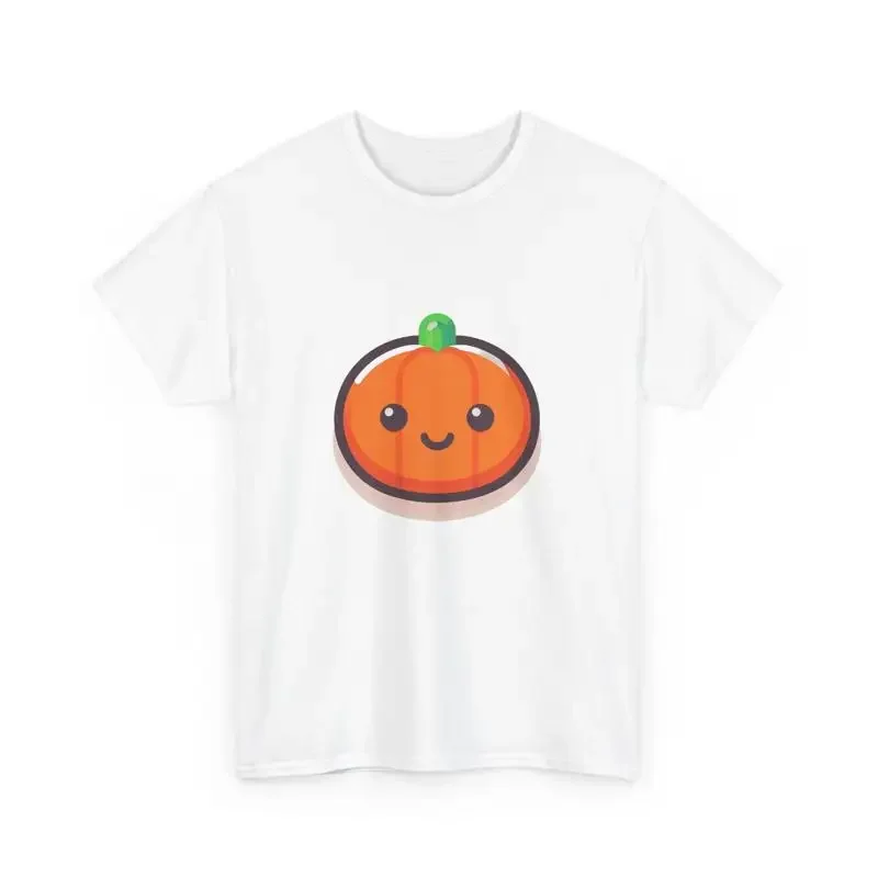 Smiling Pumpkin T Shirt Cute Minimalist Halloween