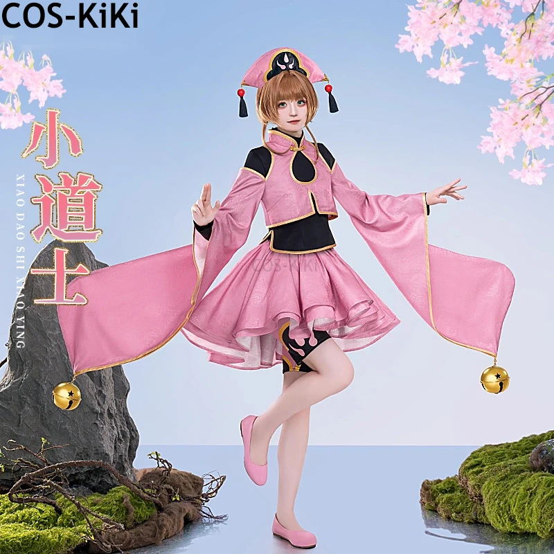 

COS-KiKi Cardcaptor Sakura Kinomoto Sakura даосская одежда игровой костюм милая милая униформа косплей костюм наряд для вечеринки на Хэллоуин