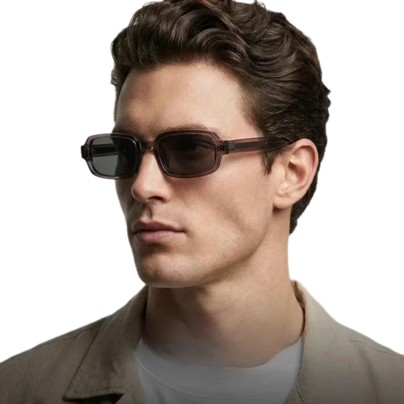 

New Rectangle Men Polarized Sunglasses Retro Minimalist Luxury Street Style Shades Outdoor UV Protection Eyewear UV400 TAC Lens