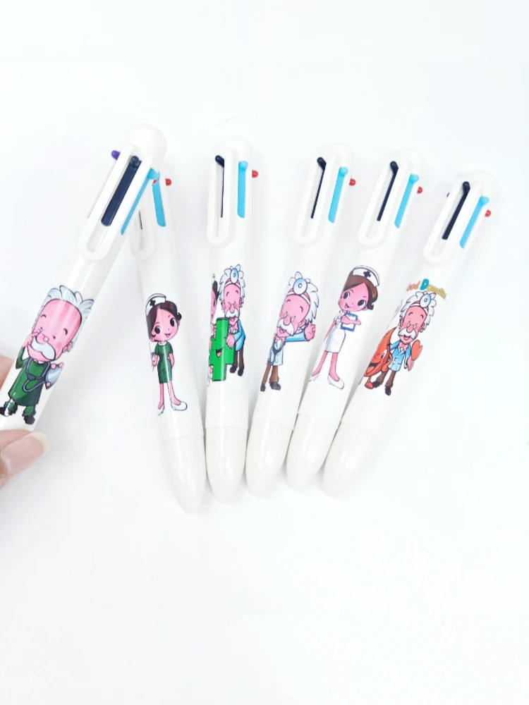 

7PCS men's and women's medical six-in-one marking multi-color ballpoint pen, white nurse medical pen, medical nurse's day statio