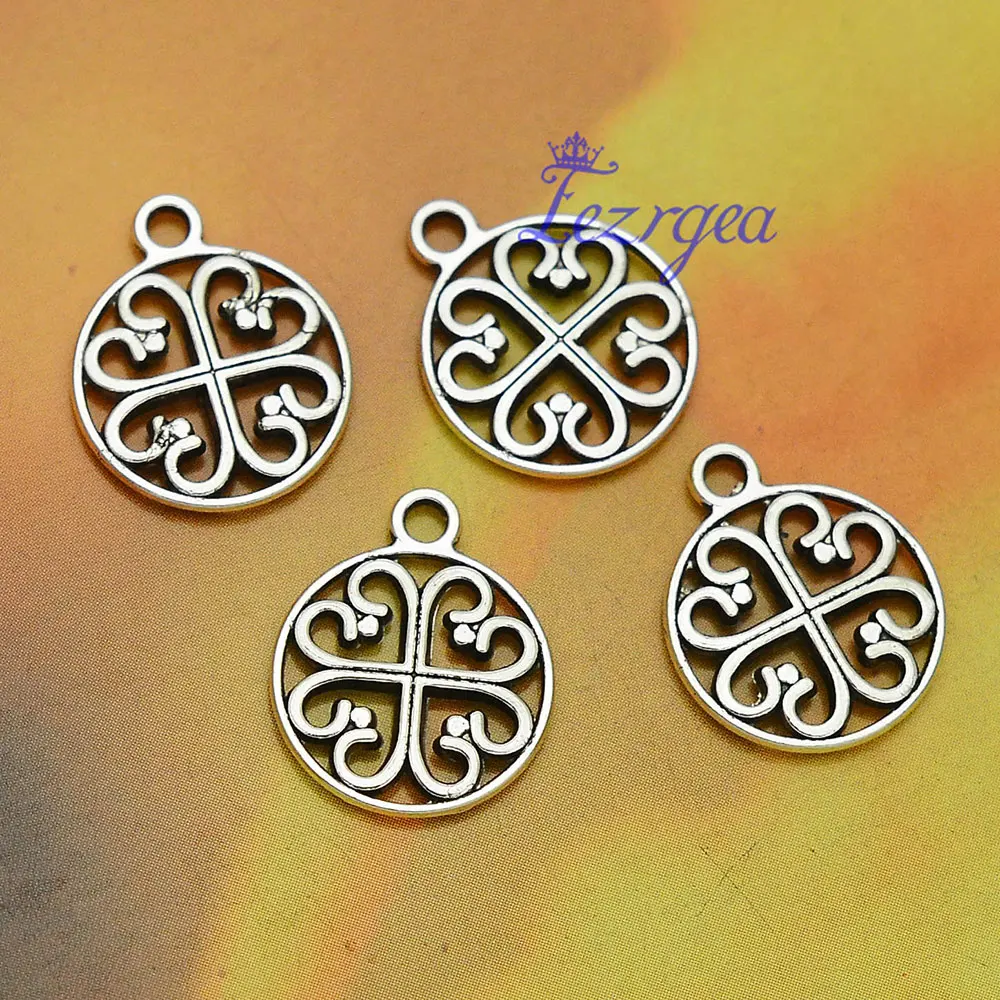 30pcs/lots Geometric Pattern Charms Flower Of Life Connecotrs Pendants For Diy Bracelets Jewelry Making Supplies Accessories