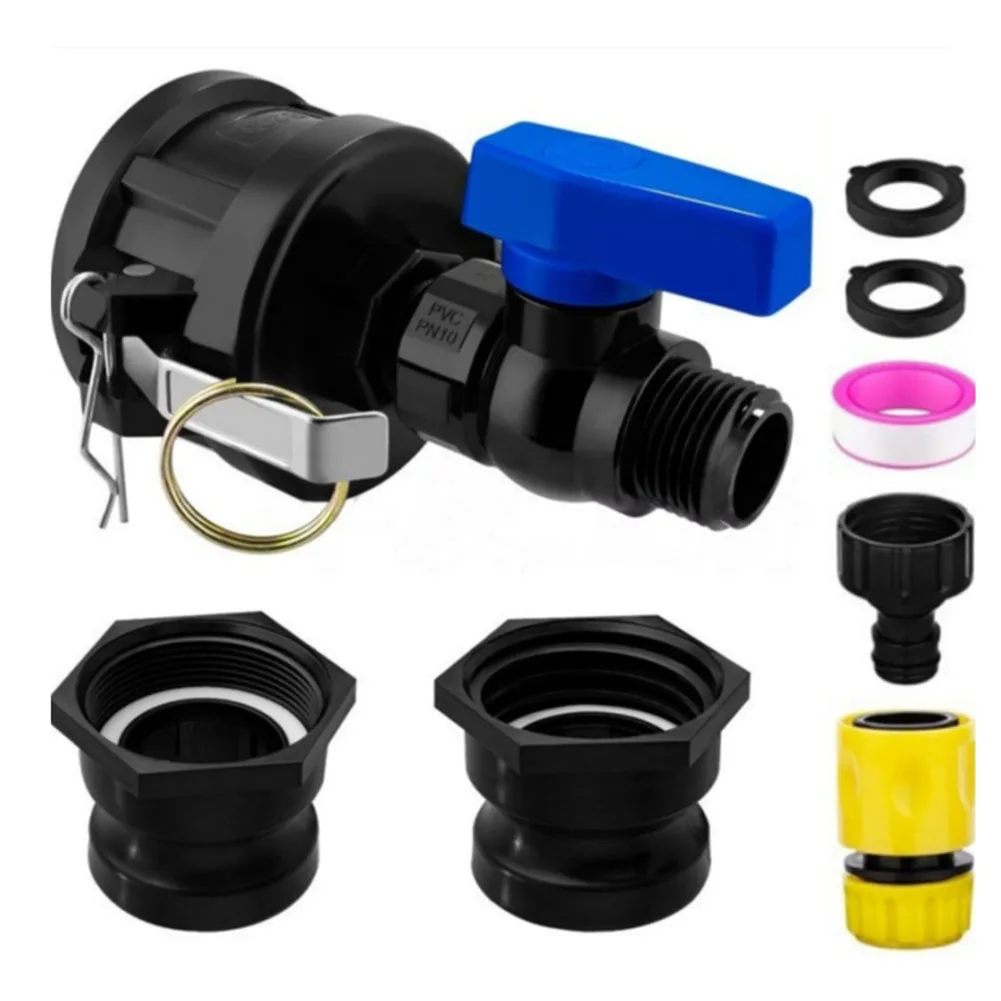 Cam Lock Fitting IBC Tote Adapter Quick Coupler Included PVC And Polyethylene 3*4*2.5 Inches For Gardening Use