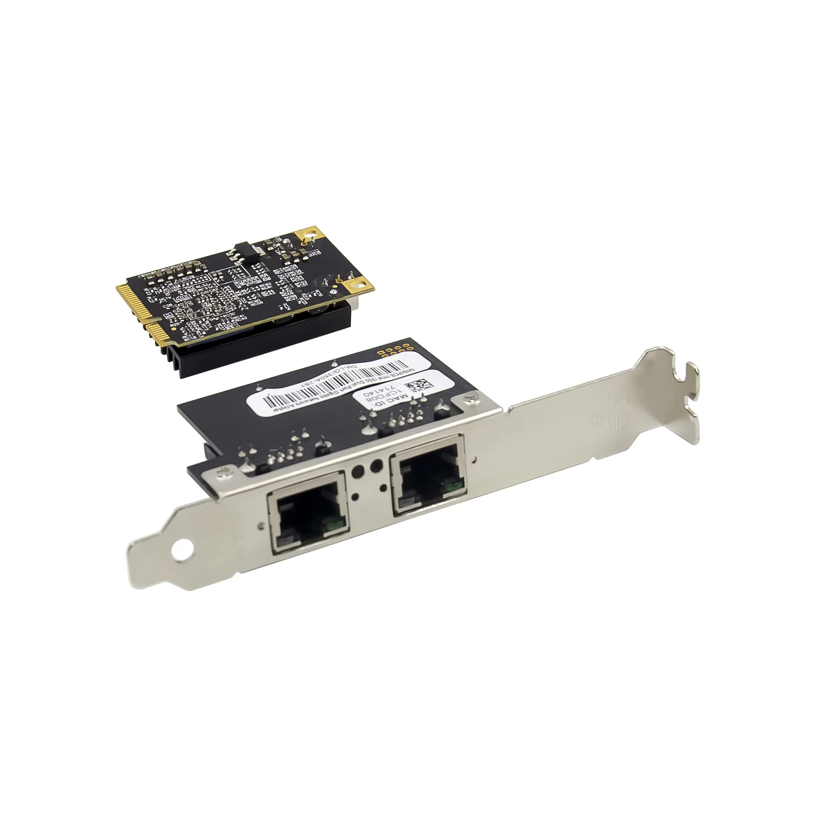 SUNWEIT ST7242 MiniPCIE I350-T2 Dual NIC 1G RJ45 Ethernet Interface Industrial Server Wired External CE/FCC Certified 2-Year