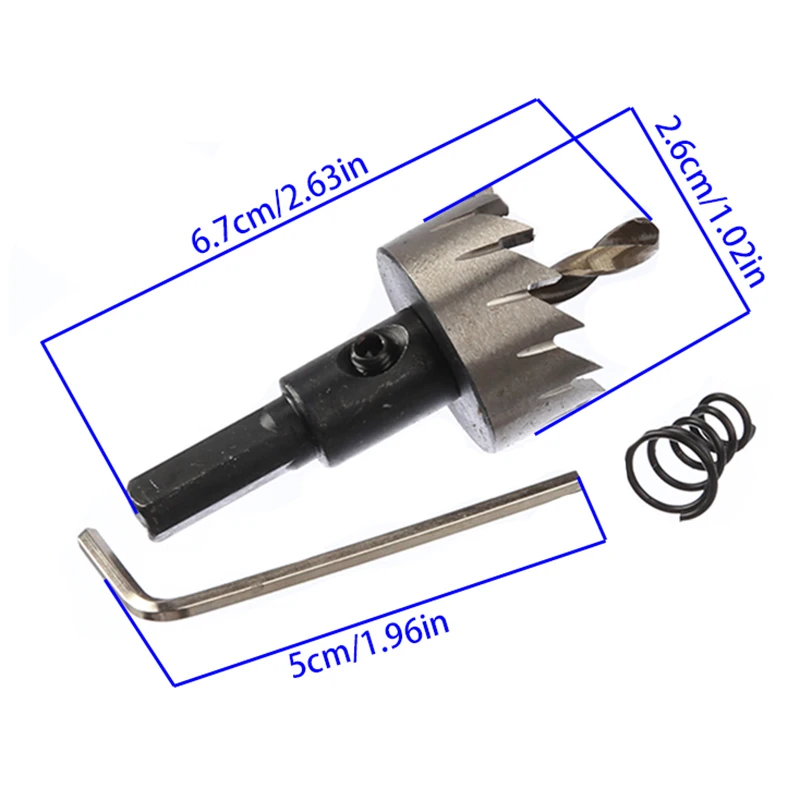 高品質26mm高速鋼ドリルビットホールソー ステンレス鋼金属アルミニウム合金 HOT HSSビット