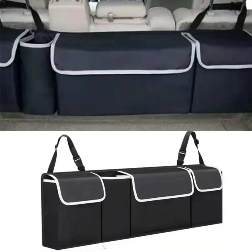 2 In 1 กล่องเก็บรถกระเป๋า Backseat Car Organizer รถ Trunk Organizer Universal รถสําหรับของเล่นเด็กอะไหล่ Snac H3d3