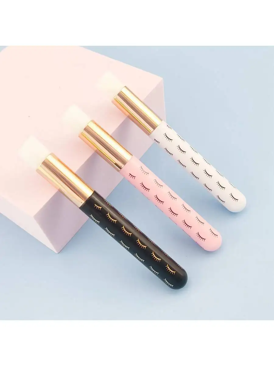 5 PCS random color eyelash printing patterns facial mask nose brush cleaning mousse brush men and women skin care brush