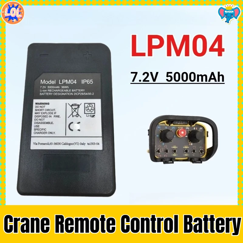 

7.2V 5000mAh LPM04 for Autec DJM DJR FJM FJR High Qualty Crane Remote Control Battery