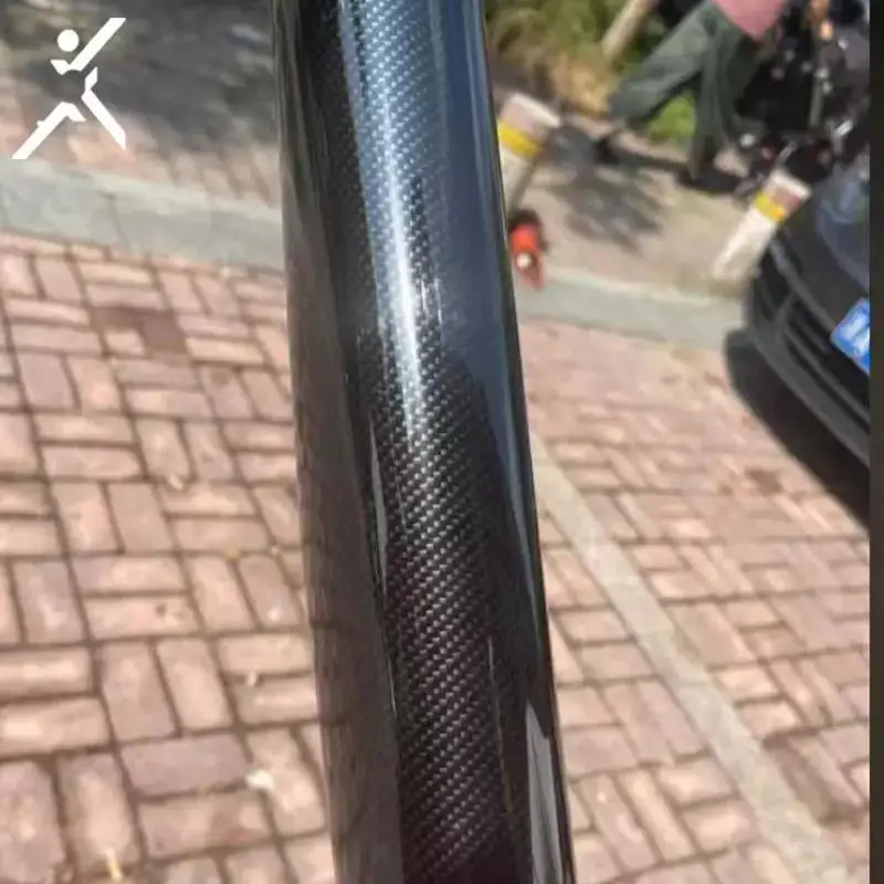 1.52x18m PVC Self Adhesive Film Glossy Black 9D Carbon Fiber Vinyl Sticker for Car Interior Decorative