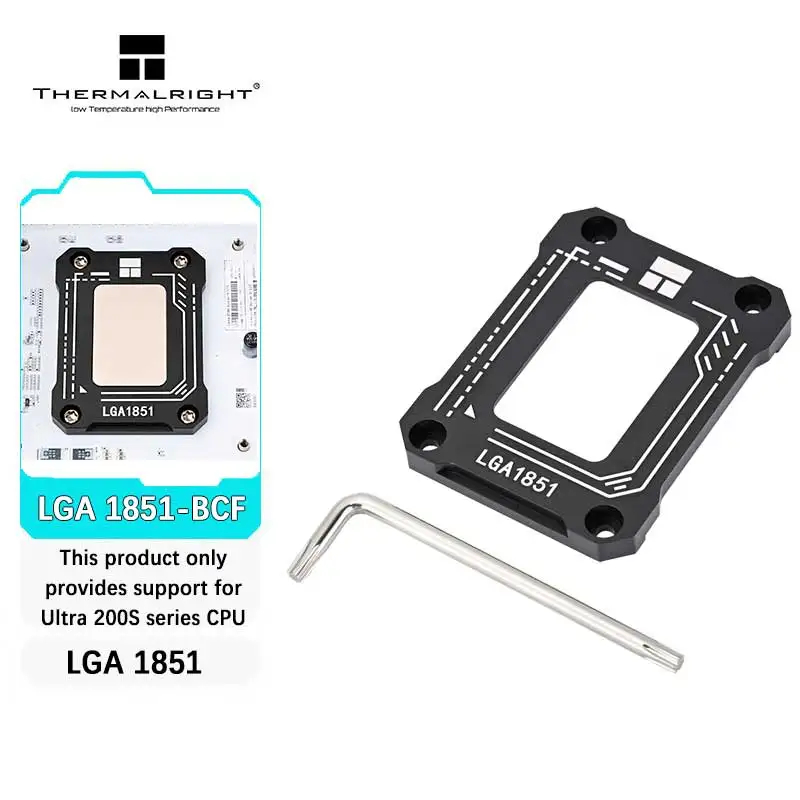 Thermalright LGA1851-BCF BLACK CPU bend correction fixed 1851 buckle anti-bending bracket pressure plate for Intel LGA1851