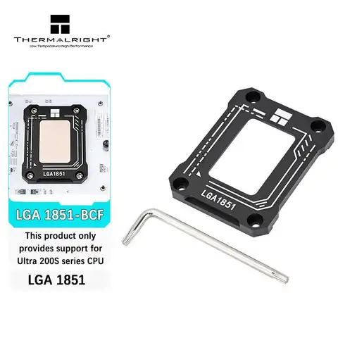 Thermalright LGA1851-BCF 검정색 CPU 굽힘 보정 Intel LGA1851용 고정 1851 버클 굽힘 방지 브래킷 압력판