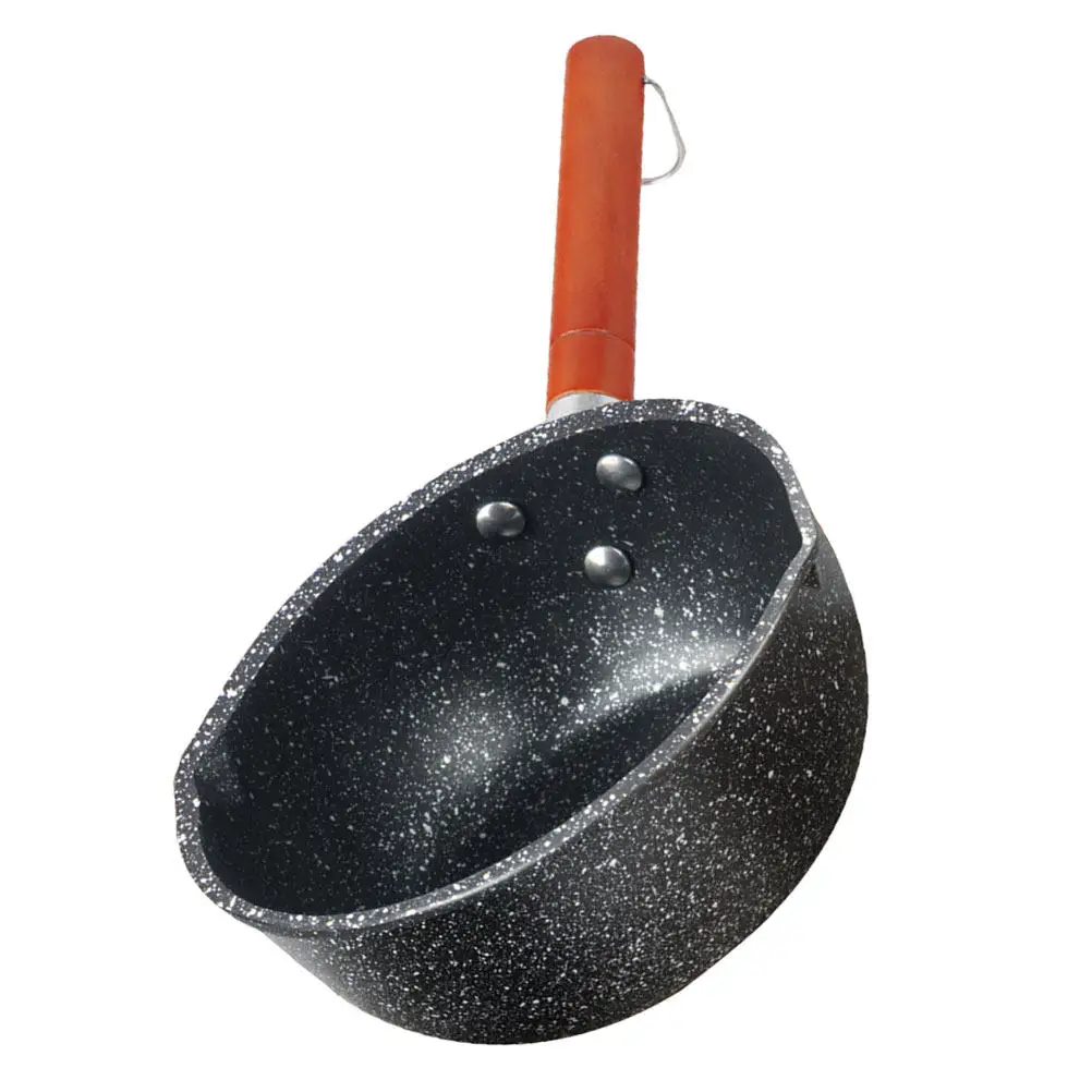 

1 шт. Маленькая многофункциональная кастрюля из медицинского камня с антипригарным покрытием для индукционных и газовых плит, легко моется, для приготовления пищи на кухне