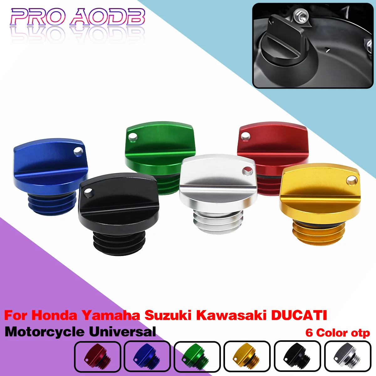 

M20*2.5 Oil Filler Cap Plug For DUCATI 848 MONSTER 696 796 821 1100 1200 PANIGALE 899 1199 1299 DIAVEL XDIAVEL S For TRIUMPH 675