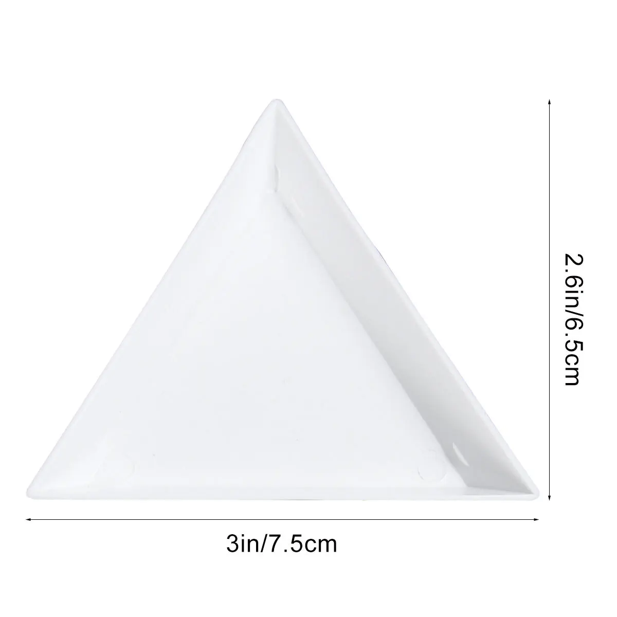 20 pezzi di plastica triangolo gioielli piatti smistamento vassoi per perline strass gioielli fai da te forniture leggere facili da versare